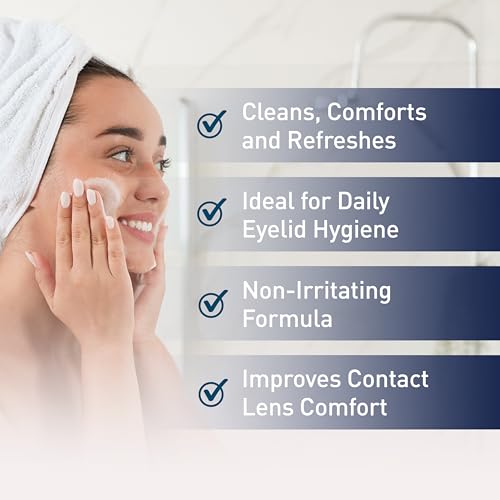 OCuSOFT Original Foaming Eyelid Cleanser - Mild Instant Foam to Remove Oil, Dust, Pollen & Makeup - 1.68 fl oz