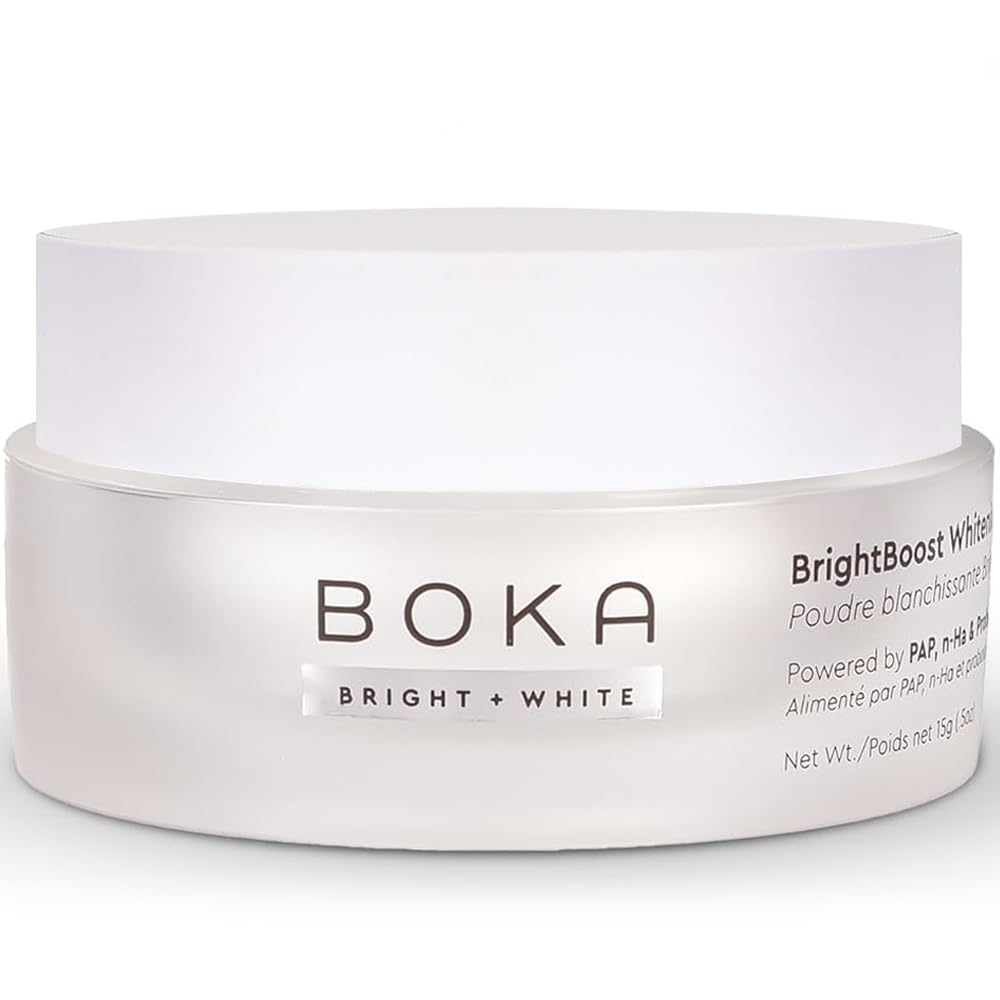 Boka Teeth Whitening Powder - Nano Hydroxyapatite, Appropriate for Sensitive Teeth, Whitening -Toothpaste Alternative with Essential Oils, Has Probiotics, Multivitamins & Aloe