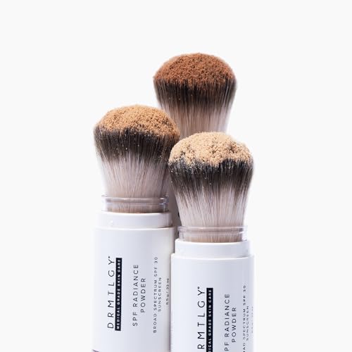 DRMTLGY SPF Radiance Powder Fair – Mineral Sunscreen Powder SPF 30, Oil-Absorbing, Sheer Tinted Setting Powder, Broad-Spectrum UV Protection, Vegan, Non-Nano, 6.5g