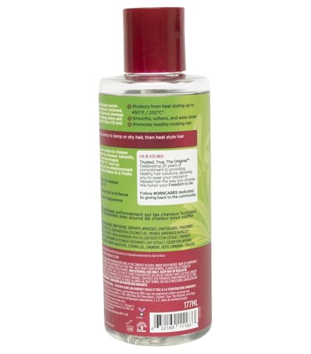 ORS Olive Oil Heat Protection Hair Serum infused with Coconut Oil for Restorative Shine 6 Ounces