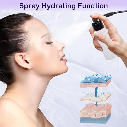 Kendal Microdermabrasion Machine Professional, 3 in 1 Diamond Dermabrasion Machine, Facial Beauty Equipment for Dermabrasion, Vacuum Blackhead Removal & Spray Moisturisation, Esthetician Supplies.
