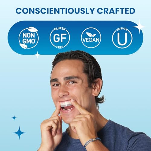 POOOF! by Dr. Bill Dorfman - Dissolving Teeth Whitening Strips, 12% Hydrogen Peroxide for Professional Teeth Whitening, New Improved Formula, Zero Sensitivity Formula, Fresh Mint (10-Day Treatment)