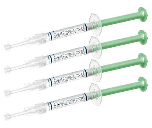 Opalescence 20% Teeth Whitening Refill Kit (4 Syringes) Carbamide Peroxide. Made by Ultradent, in Mint Flavor. Tooth Whitening Refill Syringes. Includes a Toothbrush. - 5196-2TB