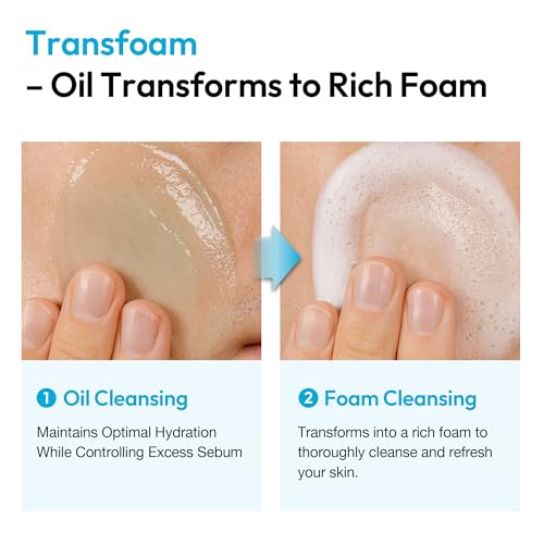 Salicylic Acid Cleanser, Deep Pore Cleansing & Blackhead Remover, Korean Oil to Foam Face Wash for Sensitive Skin, 6.76 fl.oz