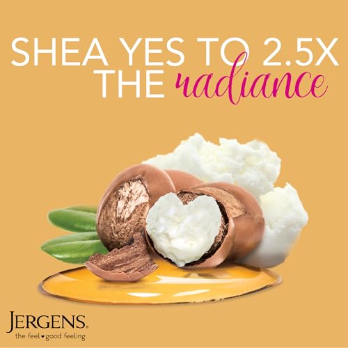 Jergens Shea Butter Hand and Body Lotion, Deep Conditioning Moisturizer, 3X More Radiant Skin, with Pure Shea Butter, Dermatologist Tested, 26.5 Oz