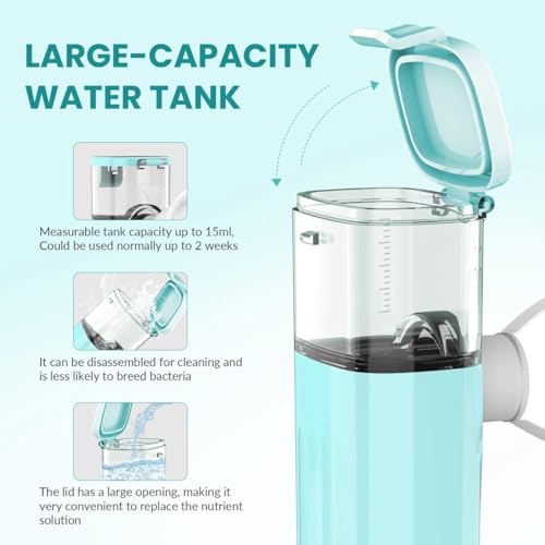 2-in-1 Nano Facial Mister & Eye Mist Steamer, USB Rechargeable Portable Face and Eye Sprayer for Eyelash Extensions, Dry Eyes Relief, Skin Hydrating and Moisturizing, with Visual Water Tank