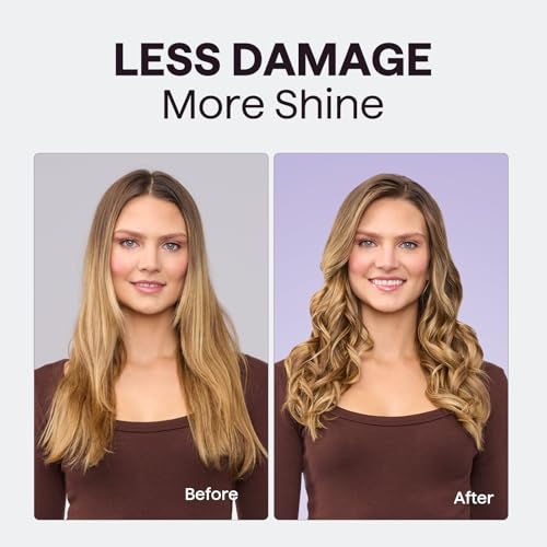 Wavytalk 5 in 1 Curling Wand Set, Multi Curl, Curling Wand Set with Thermal Brush and 4 Interchangeable Ceramic Curling Wand(0.5”-1.25”), Instant Heat Up Wand Curling Iron (Rose Gold)