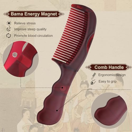 Patented Anti Dandruff Comb & Stainless Steel Fine Tooth Comb Kit, Dandruff Remover, Scalp Sweep Detoxing, Massage Dandruff Removal Brush for Scalp Build Up