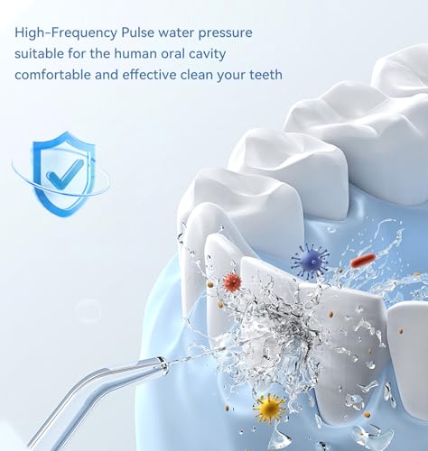 Portable Water Flosser for Teeth,Travel Water Flosser Picks,Mini Cordless Oral Irrigator Rechargeable Power Dental with Telescopic Water Tank, IPX7 Wateroproof for Brace & Sensitive Teeth Care,Black