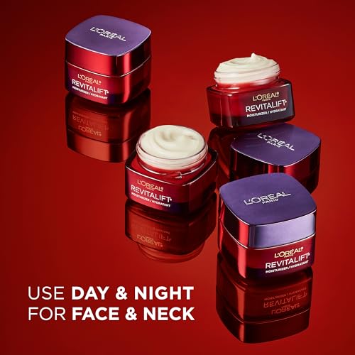 L'Oreal Paris Revitalift Triple Power Anti-Aging Face Moisturizer, Pro Retinol, Hyaluronic Acid & Vitamin C, Reduce Wrinkles, Fragrance Free 1.7 Oz