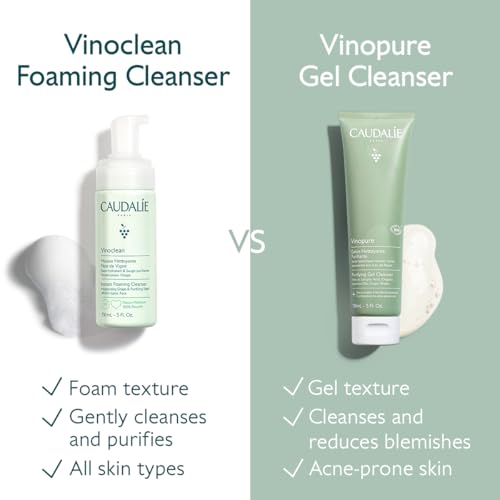 Caudalie Vinopure Salicylic Acid Cleanser, Pore Purifying Gel Cleanser - 150 mL
