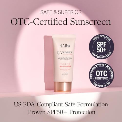 d'alba Piedmont Waterfull Tone-Up Sunscreen Serum BROAD SPECTRUM SPF 50 + Korean Sunscreen for Face, All Skin Tones (1.69 fl.oz.)