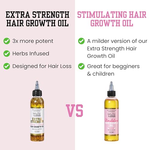The Mane Attraction Extra Strength Rosemary + Fenugreek Herbal Hair Growth Oil | Infused With Castor Oil for ALL Hair Types