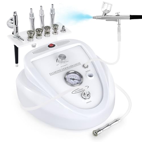 Upgraded 2 IN1 Diamond Microdermabrasion Machine, Beauty Star Professional Diamond Dermabrasion Facial Devices System at Home, Face Pore Cleansing Tool(65-68cmHg Vcuum Suction)