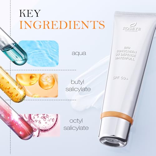 Moisturizing Finish Sunscreen，SPF 50+，Face & Body Universal Sunscreen, Broad Spectrum Protection, Lightweight and Non-Whitening, Travel-Friendly 50ml