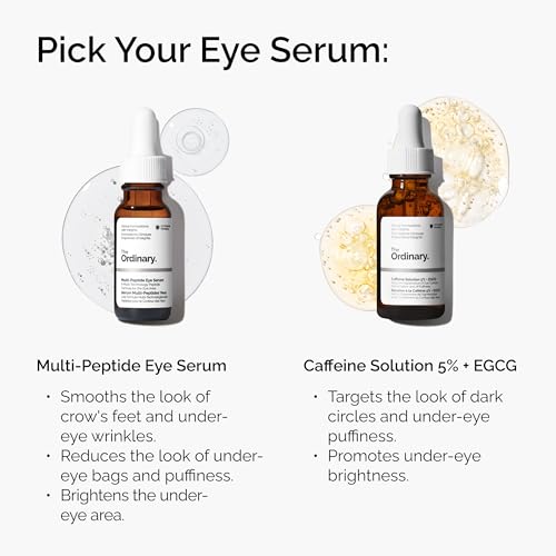The Ordinary Multi-Peptide Eye Serum, Anti-Aging Formula for Crow’s Feet, Dark Circles & Puffiness
