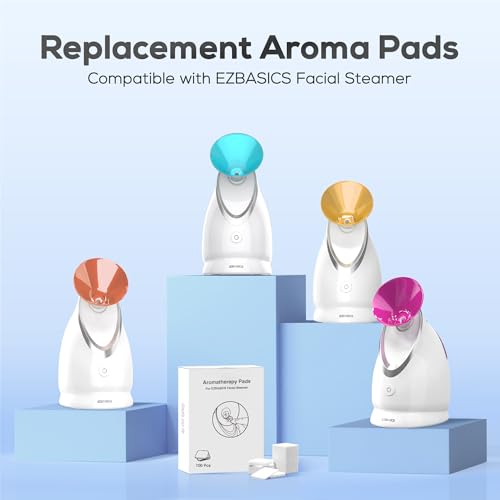 EZBASICS Aromatherapy Pads for Facial Steamer 100 Pcs