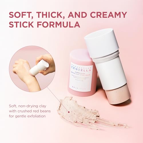 SKIN1004 Poremizing Quick Clay Stick Mask 0.95oz, 27g, Korean Face Treatment for Pore Minimizing, Pink Clay Mask with Himalayan Pink Salt & Madagascar Centella for Skin Softness, Korean Skin Care