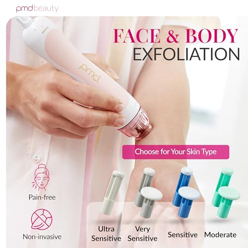 PMD Beauty Personal Microderm Classic - At-Home Use, Facial Exfoliator Tool, Microdermabrasion Machine Kit for Face and Body Skincare