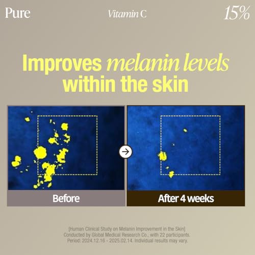 GOODAL Green Tangerine Vita C 15 Ampoule, Korean Skin Care, Vitamin C Serum, Hydrating Daily Facial Care for Fine Lines, Dull Skin, K Beauty, 16g/0.56 Oz