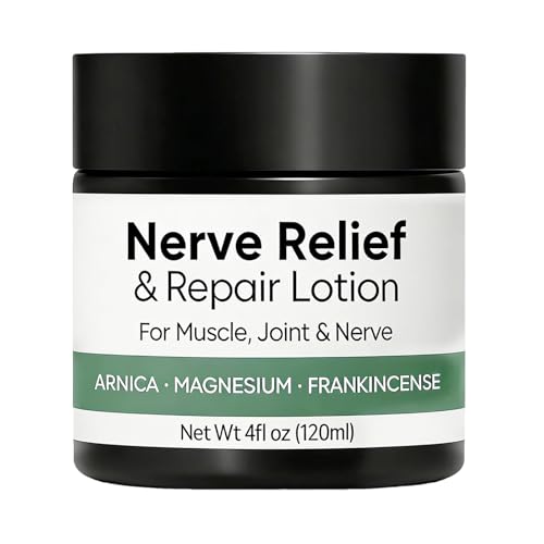 Nerve Relief Cream with Arnica, Daily Comfort & Nourishing Lotion for Hands, Feet, Knees, Neck & Back, with Magnesium Cream Formula, 3.5 oz (1 Pack)