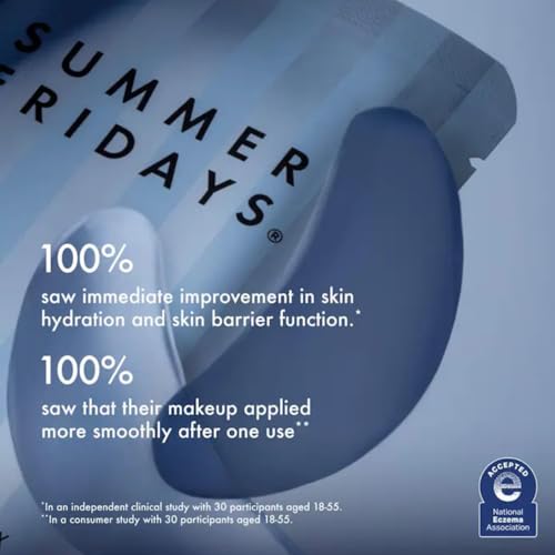 Summer Fridays Jet Lag Under Eye Patches - Hydrating & Depuffing Hydrogel Eye Masks with Caffeine & Peptides to Soothe & Refresh the Undereye Area (6 Pairs)