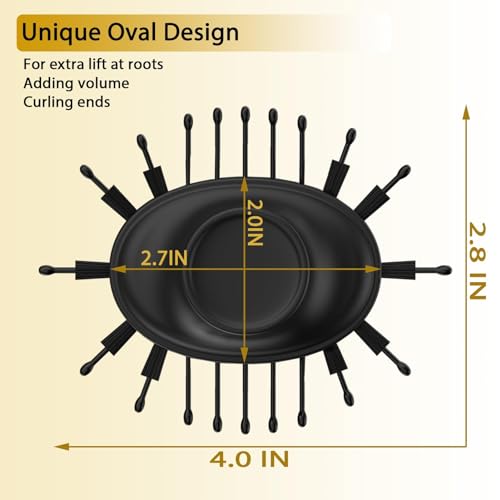 Nicebay Hair Dryer Brush, Hot Tools Blow Dryer Brush for Women, One Step Blowout Brush with Display Screen, Oval Ceramic Barrel, Negative Ion