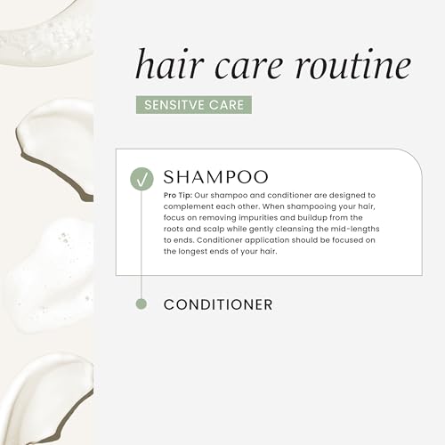 HASK Sensitive Care Shampoo + Conditioner Set | Fragrance-Free, Paraben-Free, Sulfate-Free, Gluten-Free, Vegan, Cruelty-Free, Color Safe | 12oz each