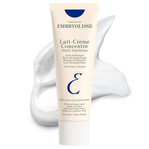 Embryolisse Lait-Crème Concentré, Multifunction Daily Face Moisturizer and Makeup Primer, Suitable for All Skin Types. French Face Cream With Shea Butter & Aloe Vera