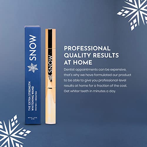 Snow Extra-Strength Teeth Whitening Serum - Oral Care Teeth Whitener Pen - Whitening Pen for Stain Removal & Whiter Teeth - Tooth Whitener with Potassium Nitrate and Hydroxyapatite - 1 Pack