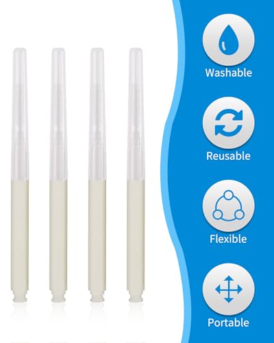 Interdental Brush, 80 PCS Braces Brush Disposable Toothpick Dental Tooth Flossing, Dental Flosser Tooth Cleaning Tools Oral Flossing Head, White Colors