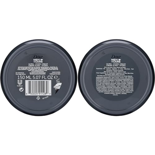 Dove Men+Care Ultra Hydra Cream - Dove Lotion, 3-In-1 Advanced Skin Care for Men, Face Cream, Hand Cream, and Body Lotion for Extremely Dry Skin, All Skin Types, 5.07 Fl Oz (Pack of 12)