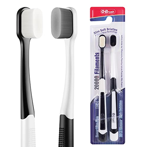 Ultra Soft Toothbrush for Sensitive Gums, 20k Nano Floss Bristles Toothbrushes