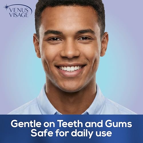 Venus Visage Award Winning Teeth Whitening Pen, 20+ Uses - Teeth whitening Gel Professionally formulated - Best Teeth whitening kit Teeth Whitener - Low Sensitivity (Mint) (0.07 Fl Oz (Pack of 4))