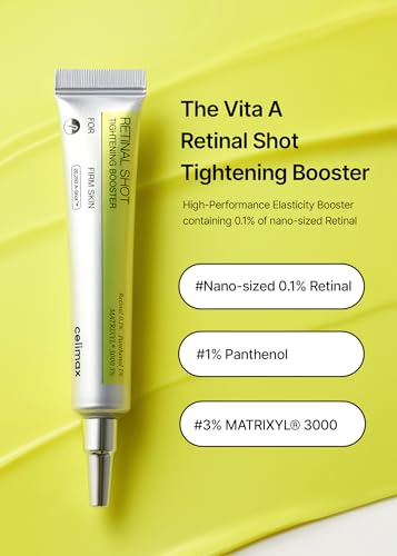 celimax The Vita A Retinal Shot Tightening Booster Duo Set 15mlx2 | Gift Set for Women, Valentine's Gift | with Retinal 0.1%, Matryxyl 3%, Pore Minimizer, Wrinkles & Fine Lines, Firmer Skin