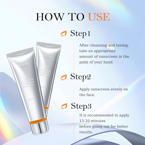 Moisturizing Finish Sunscreen，SPF 50+，Face & Body Universal Sunscreen, Broad Spectrum Protection, Lightweight and Non-Whitening, Travel-Friendly 50ml