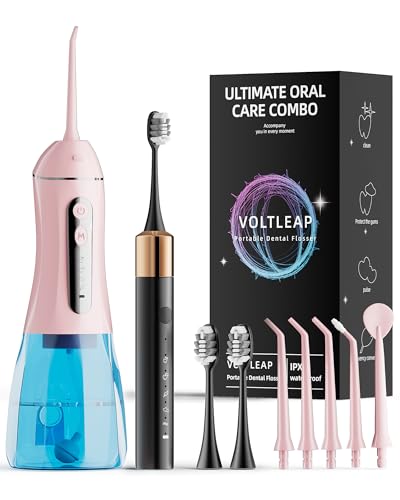 Electric Toothbrush Water Flosser Adults, Sonic Electric Toothbrush and Electric Floss for Adults and Kids, Water Dental Picks, Cleaning and Flossing Dental Care, Waterproof