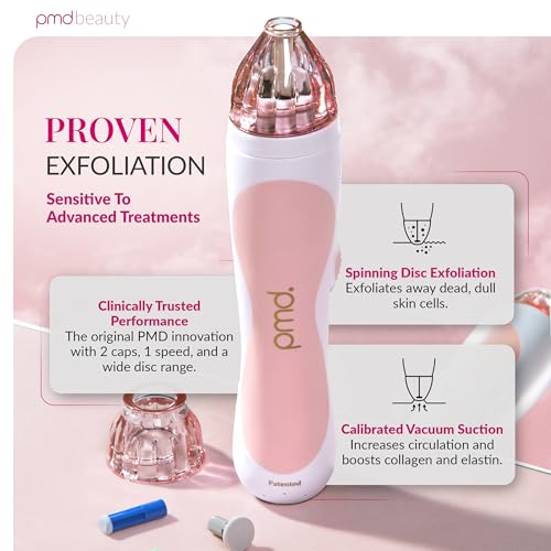 PMD Beauty Personal Microderm Classic - At-Home Use, Facial Exfoliator Tool, Microdermabrasion Machine Kit for Face and Body Skincare
