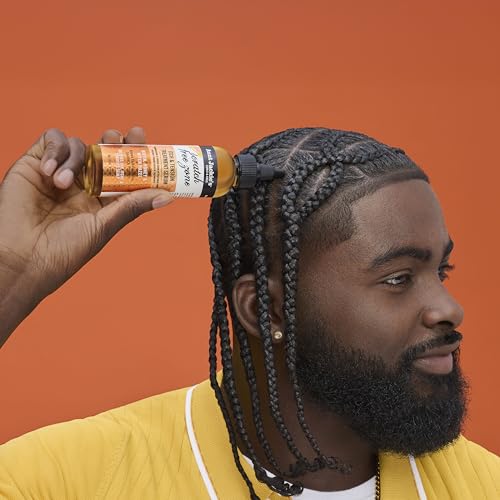 Aunt Jackie's Braid + Twist Collection Scratch Free Zone Itch & Tension Treatment Serum – Relieve Dry, Itchy Scalp with Witch Hazel, Biotin, and Honey – 4 fl oz