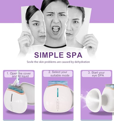 Eye Steamer, Portable Facial Steam Sprayer with Heated Mist, Moisturizing Eye Treatment