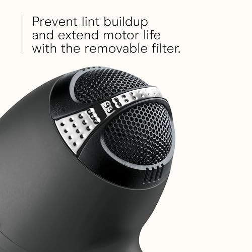 Infiniti PRO CONAIR Hair Dryer with Diffuser, Professional AC Motor, Tourmaline Ceramic Technology Blow Dryer, Includes Concentrator and Blowout Brush, Amazon Exclusive, Gray