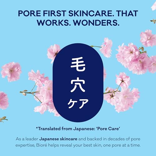 Bioré Nose+Face Blackhead Remover Strips, Deep Cleansing Strips for Nose, Chin, or Forehead, Instant Blackhead Removal and Pore Unclogging, Oil-free, Non-Comedogenic Use, 14 Count