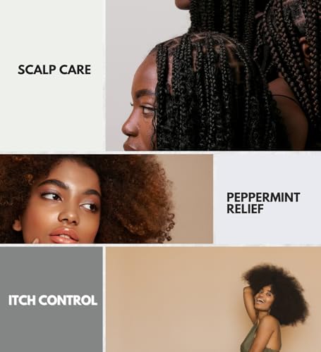 EBIN NEW YORK 2x 24 Hour Anti Itch Scalp Care Peppermint Bundle Soothing Hair Oil & Scalp Spray with Peppermint Extract for Dry, Flaky – Nourishing Reception– Gift Set (2 Items)