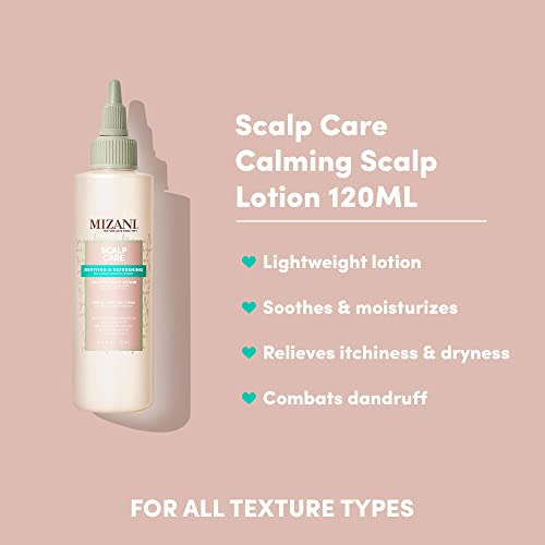 Mizani Scalp Care Calming Scalp Lotion - Soothing Dandruff Treatment, Anti Flake, With Eucalpytus, Avocado Oil & Menthol, Silicone-Free, Paraben-Free