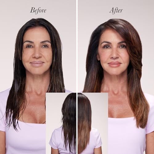 L'ANGE HAIR Le Volume 2-in-1 Titanium Blow Dryer Brush | Hot Air Brush for Hair Drying & Styling | Ionic Oval Barrel for Smooth, Frizz-Free Volume | (Blush – 60mm)