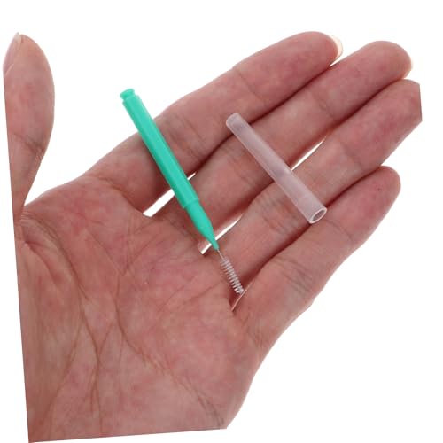 100pcs Interdental Cleaning Brushes Soft Bristled Dental Picks for Plaque Removal Gentle Gums for Braces and Dental Devices Portable Flosser Head