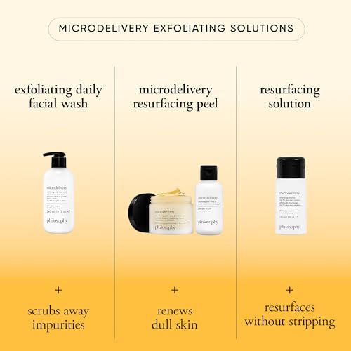 philosophy microdelivery exfoliating daily facial wash - with fine grain desert earth & gentle amino acids - scrubs away impurities & dead skin cells to alleviate dryness and rough texture
