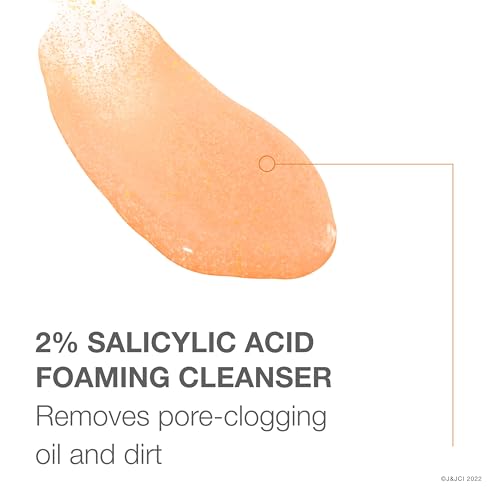 Neutrogena Body Clear Acne Body Scrub, Exfoliating Non-Comedogenic Cleanser, Salicylic Acid 2% Daily Wash Acne Medicine Treatment for Back, Chest & Shoulders, Microbead-Free, 8.5 Fl Oz