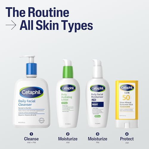 Cetaphil Sheer Mineral Sunscreen Stick for Face & Body, 0.5oz, 100% UVA/UVB Mineral Sunscreen: Zinc Oxide & Titanium Dioxide, Broad Spectrum SPF 50, For Sensitive Skin