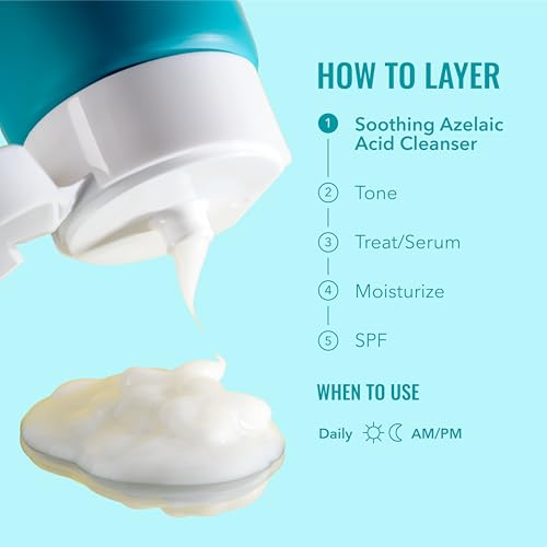 Good Molecules Soothing Azelaic Acid Cleanser – Gentle Creamy Non-Foaming Face Wash for Oily, Sensitive & Acne-Prone Skin – Vegan & Fragrance-Free 120 ml